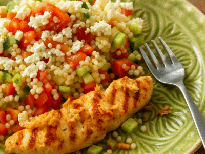 Salade avec vinaigrette maison
